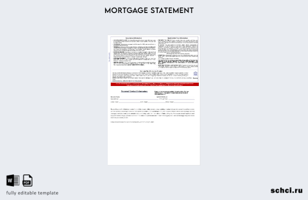 скачать цифровую выписку по ипотеке банка USA Wells Fargo в форматах Word и PD 1